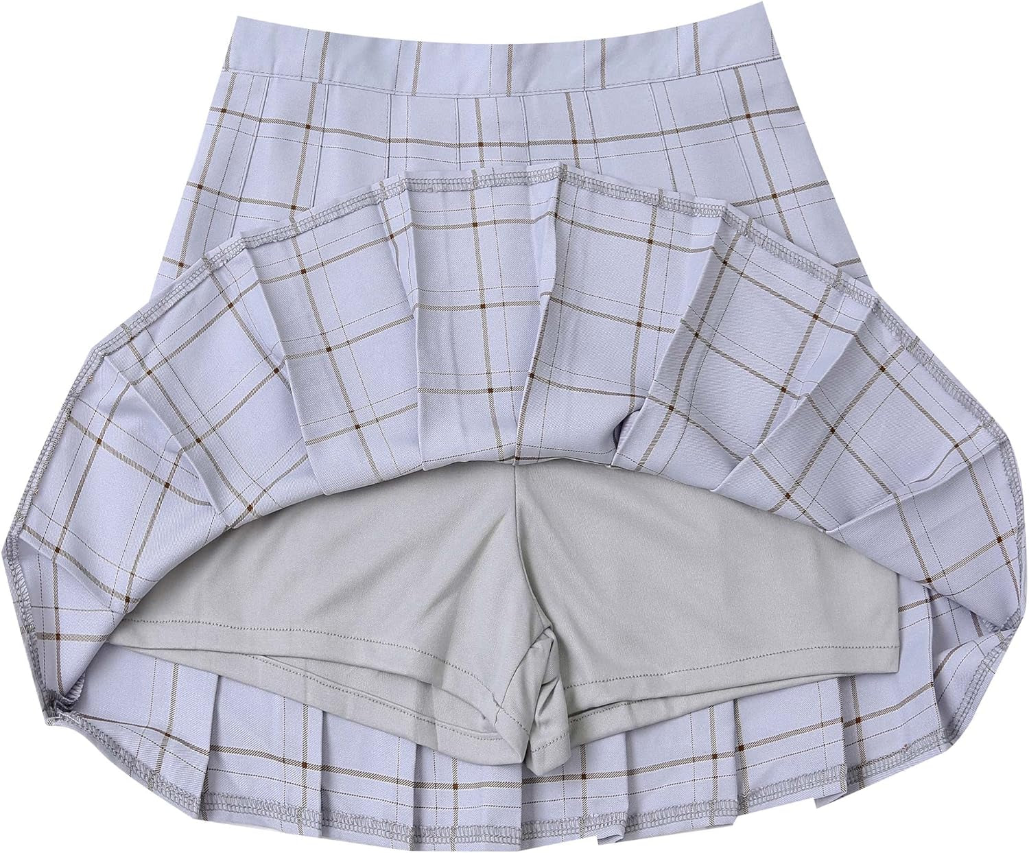 Women Girls Short High Waist Pleated Skater Tennis Skirt