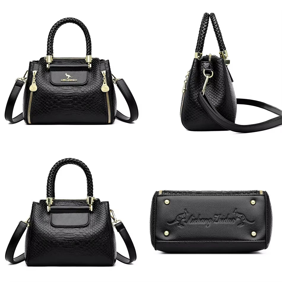 Fashion Crossbody Bags for Women Designer Ladies Purses and Handbags High-Quality Soft Leather Women Shoulder Messenger Bags Sac
