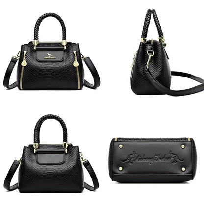 Fashion Crossbody Bags for Women Designer Ladies Purses and Handbags High-Quality Soft Leather Women Shoulder Messenger Bags Sac