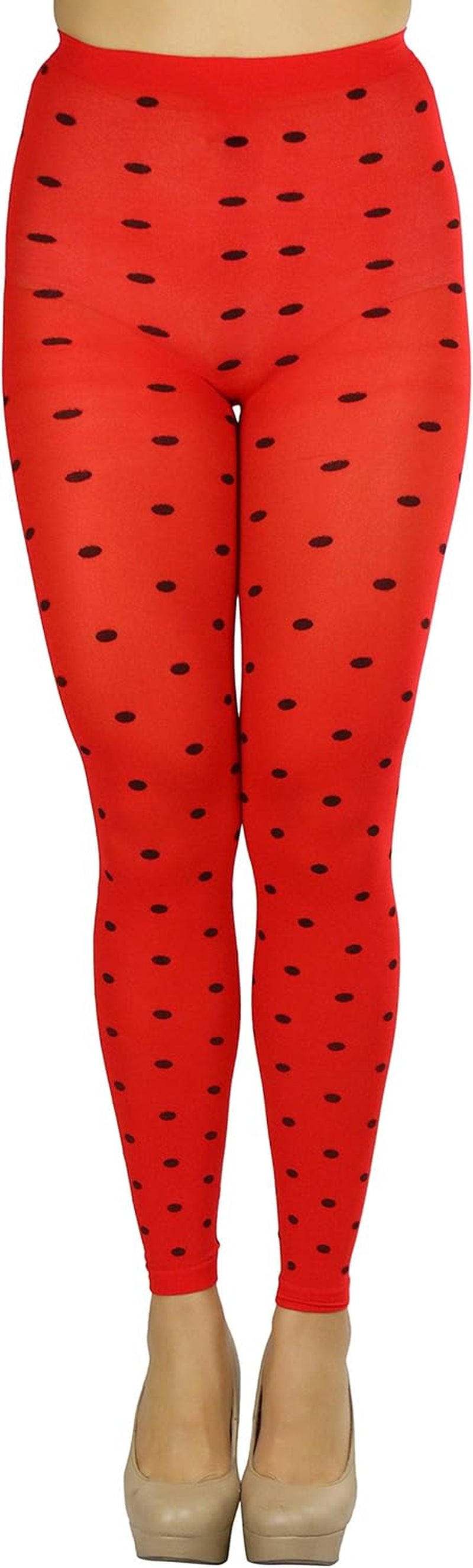 Women'S Opaque Ankle Long Nylon Footless Fun Tights Pantyhose