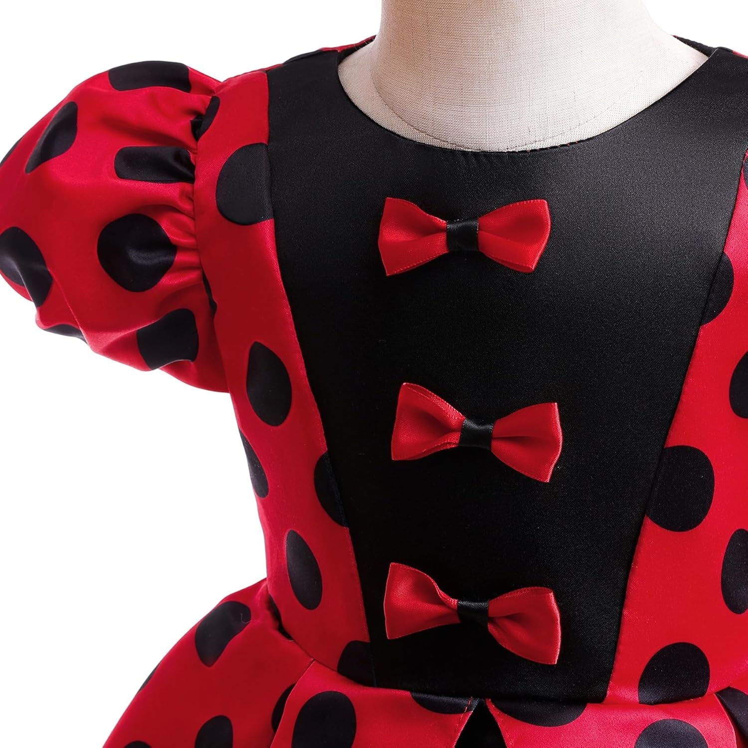 Elegant Girls Polka Dots Dress for Church Holiday Pageant Birthday Tea Party Wear Vintage Princess Ball Gown 2-10Years