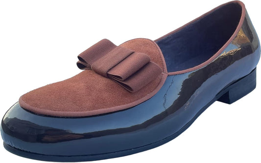 Men'S Leather Loafers Belgian Tuxedo Dress Shoes Slip-On Formal Prom Penny Loafers Banquet Flats
