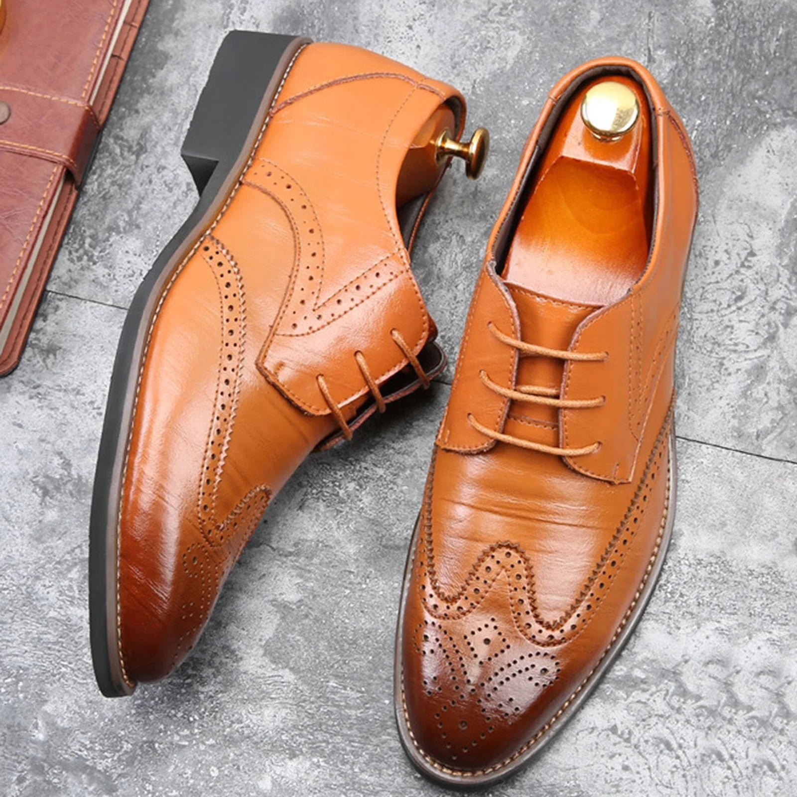 Classical Style Men'S Breathable Hollow Business Casual Pointed Shoes Mens Leather on Shoes for Women Shoes Men Casual Loafer Leather Mens Leather Dress Shoes 10 Mens Work Shoes