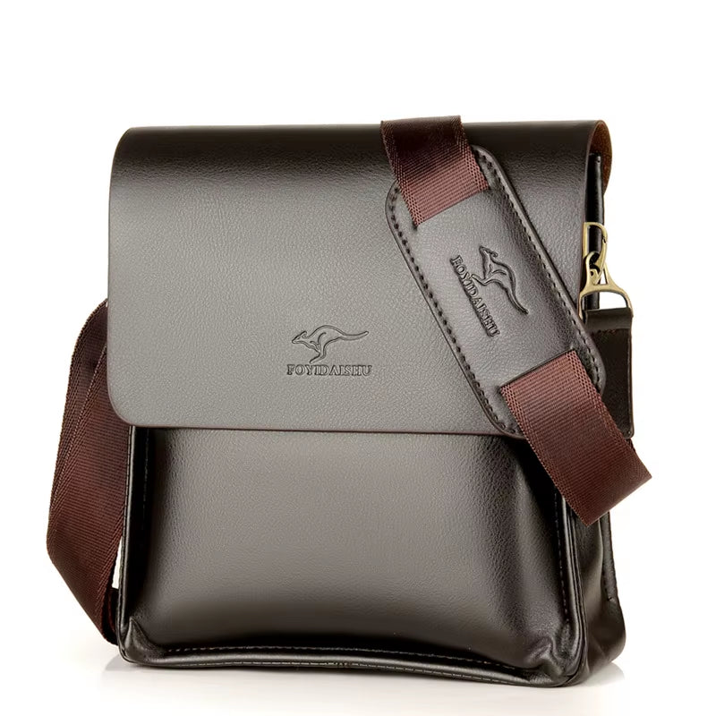 Kangaroo Men Bag Fashion Pu Leather Crossbody Bag Shoulder Men Messenger Bags Vintage Casual Designer Handbags Man Bags
