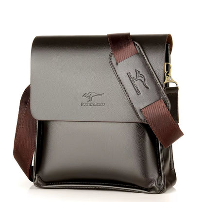 Kangaroo Men Bag Fashion Pu Leather Crossbody Bag Shoulder Men Messenger Bags Vintage Casual Designer Handbags Man Bags