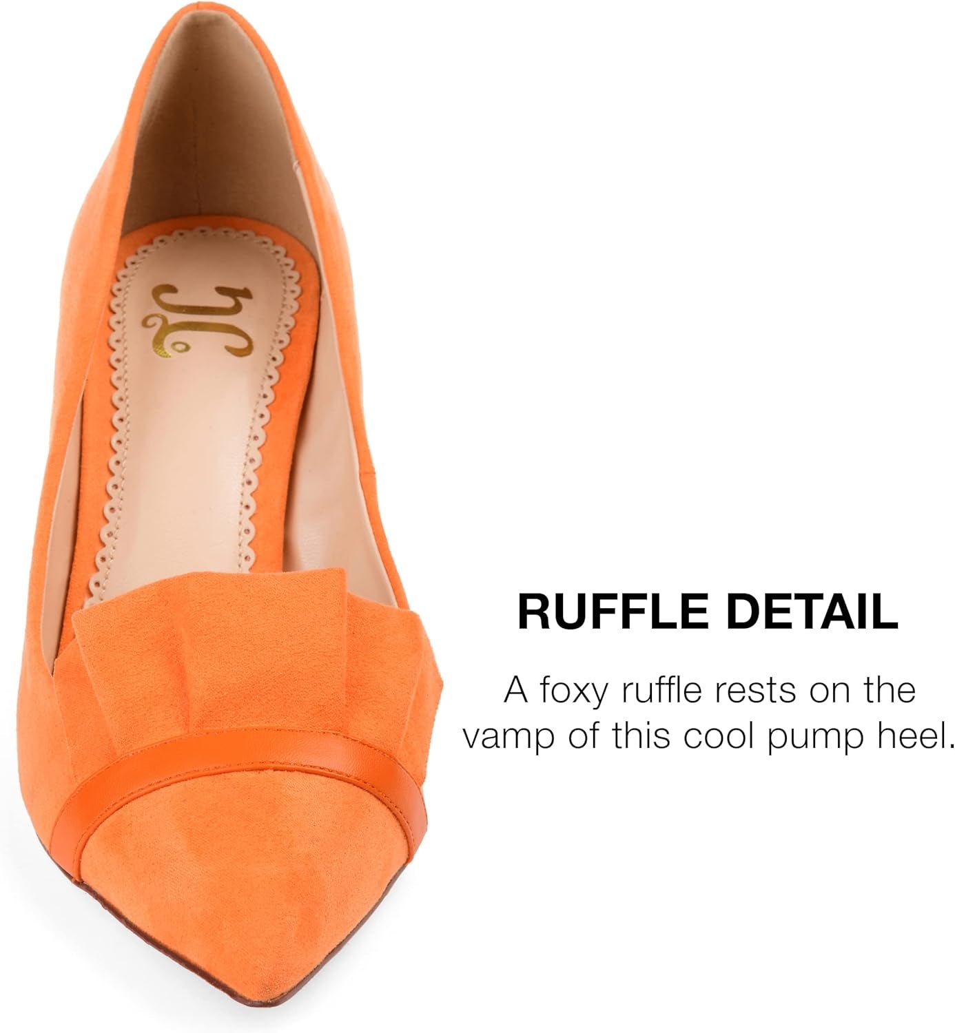 Journee Womens Marek Pointed Toe Mid Heel Pumps