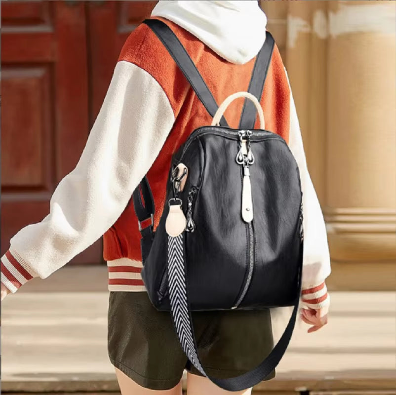 Women’S Backpack Fashion Designer High Quality Soft Leather Large Capacity Travel Shoulder Bags School Bag Ladies Backpacks