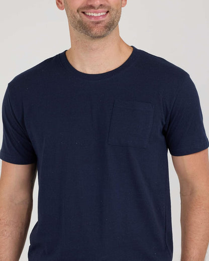 4 Pack: Men'S Cotton Performance Short Sleeve Crew Neck Pocket T-Shirt Athletic Top (Available in Big & Tall)