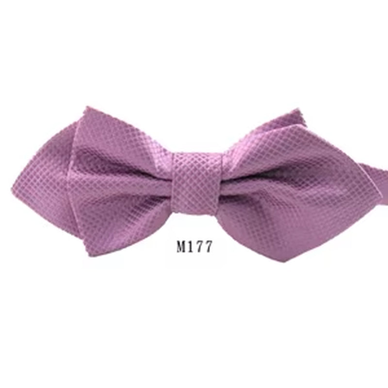 NEW Classic Bowtie Fashion Neckwear Adjustable Men Bow Tie for Wedding Solid Color Polyester Suits Bowties for Men