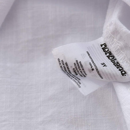 Toddler Boys Short Sleeves Button down Shirt Linen Design