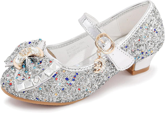 Flower Girls Wedding Party Heel Princess Shoes Flats for Kid Toddler