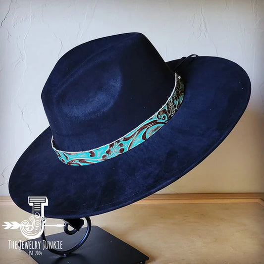 Cowboy Turquoisewestern Leather Band W/ Choice Hat