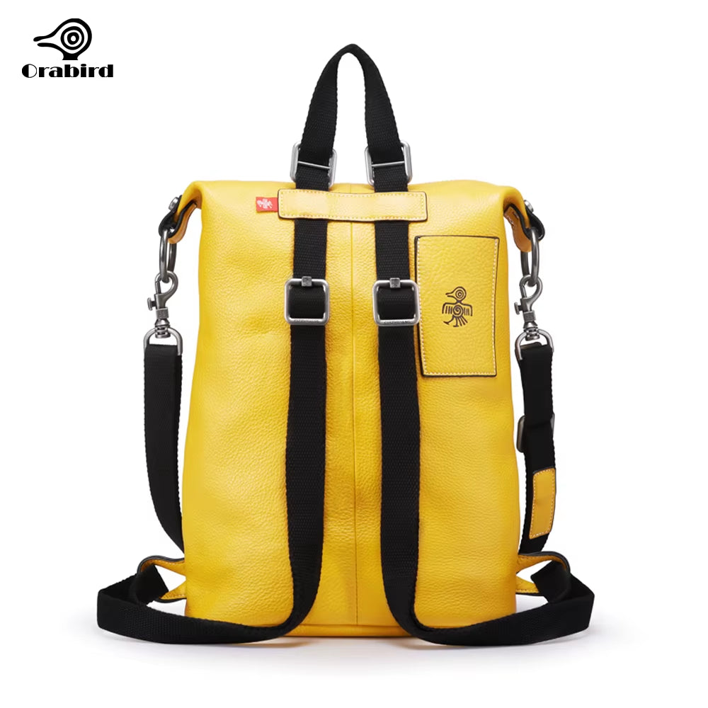 Fashionable Women'S Leather Backpack Multifunction Large Capacity Bag City One Shoulder Backpacks Female Bags