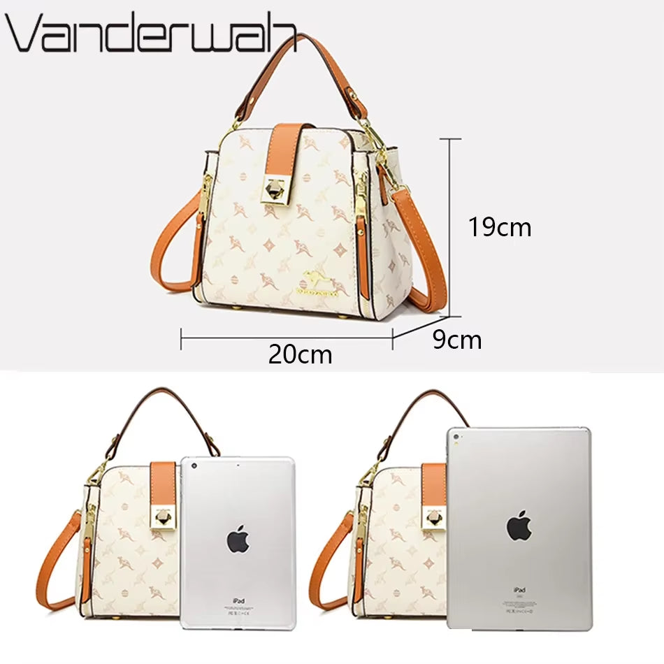Luxury Genuine Brand Handbags Women'S Bags Designer Handle Bags High Quality Shoulder Messenger Bags Fashion Leather Sac a Main