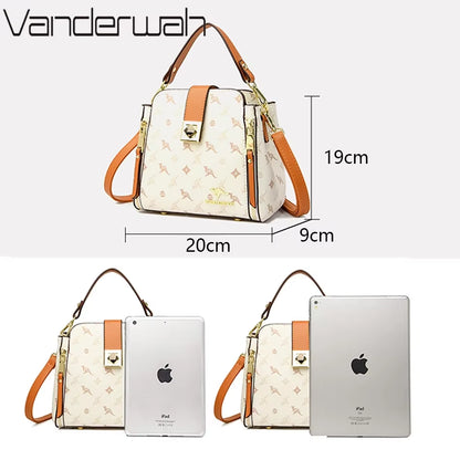 Luxury Genuine Brand Handbags Women'S Bags Designer Handle Bags High Quality Shoulder Messenger Bags Fashion Leather Sac a Main