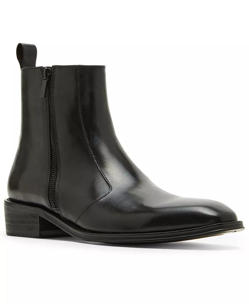 Men'S Hyphen Side-Zip Leather Dress Boot