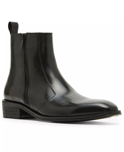 Men'S Hyphen Side-Zip Leather Dress Boot