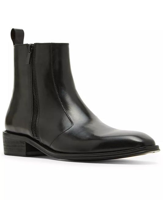 Men'S Hyphen Side-Zip Leather Dress Boot