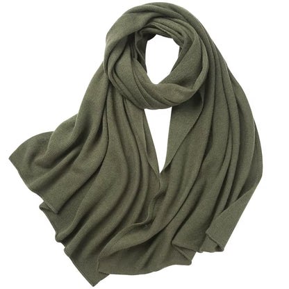 New 100% Pure Cashmere Scarf Women Knitted Winter Autumn Elegant and Smart! 100% Pure Cashmere Scarf for Men and Women