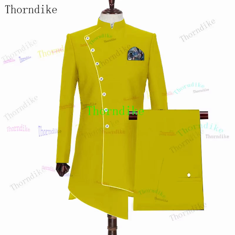 Custom Royal Blue Slim Fit Wedding Costume Suit for Men Groom Suits Tuxedos 2 Pcs Groomsmen Party Suits Wedding Tuxedo