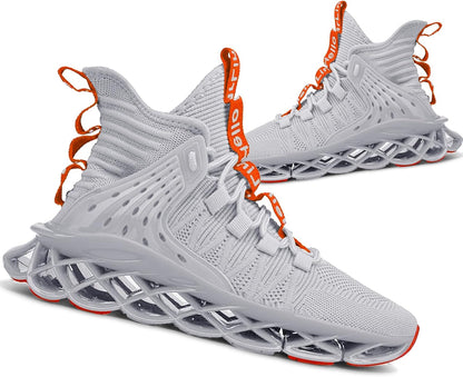Men'S Running Shoes Non Slip Athletic Tennis Walking Blade Type Sneakers Hip Hop