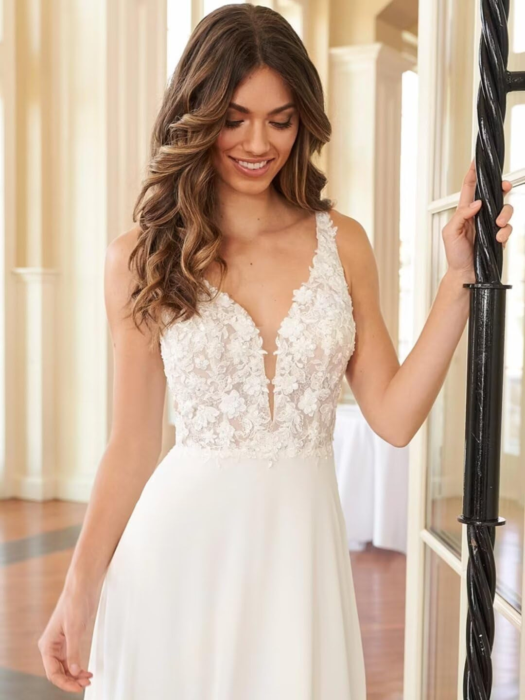 Lace Beach Wedding Dresses for Bride 2025 Mermaid Long Bridal Gowns Boho Wedding Gowns for Women