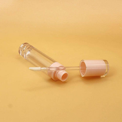 26 Pcs Refillable Empty 8Ml Lip Gloss Tubes with Clear Wand，Round Pink Lipgloss Containers，Diy Cosmetic Packing Container Bulk Wholesale