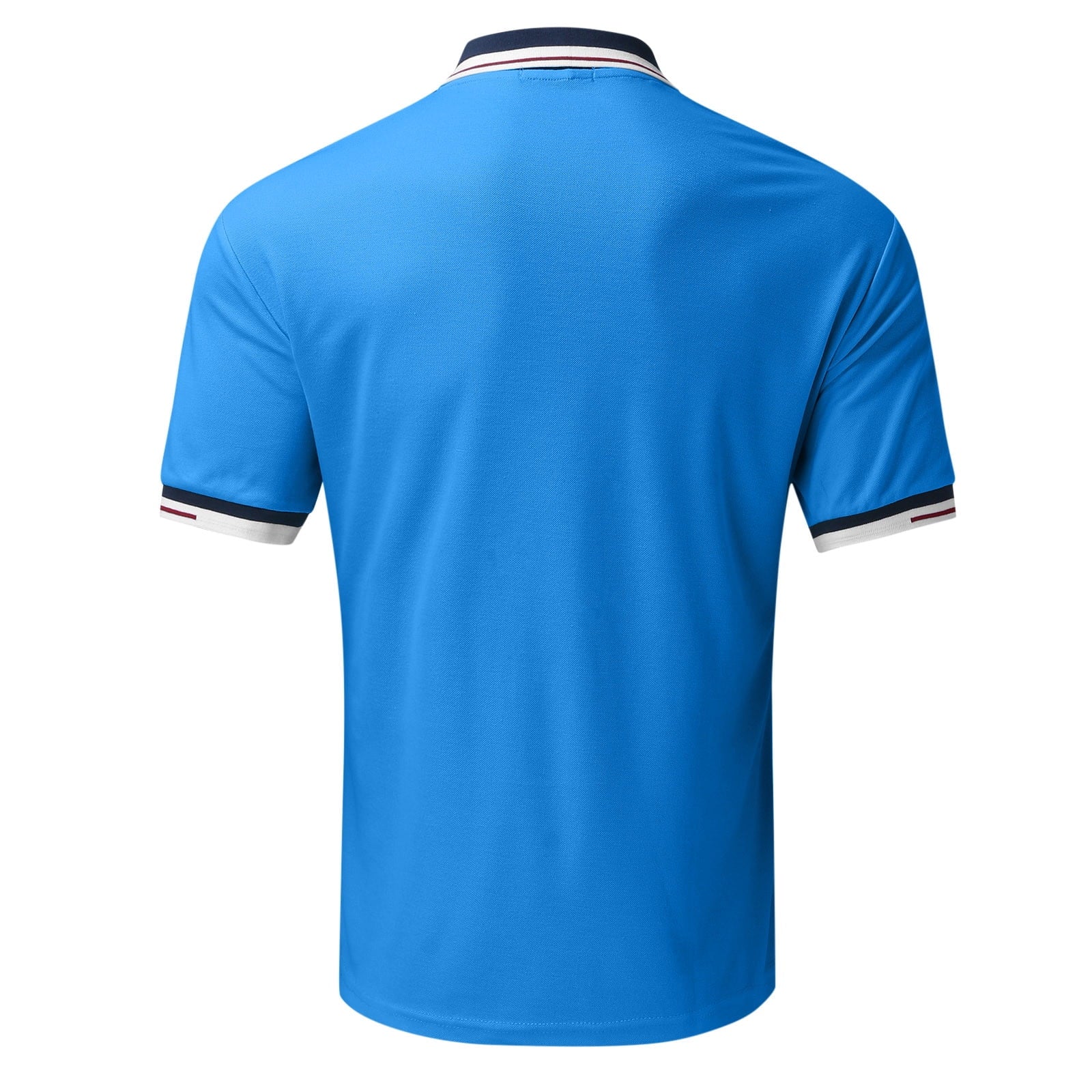 Mens Short Sleeve Polo Shirts Men'S Polo Shirt Casual Knit Short Sleeve Polo T Shirt Classic Fit Shirts(Blue,Xl)