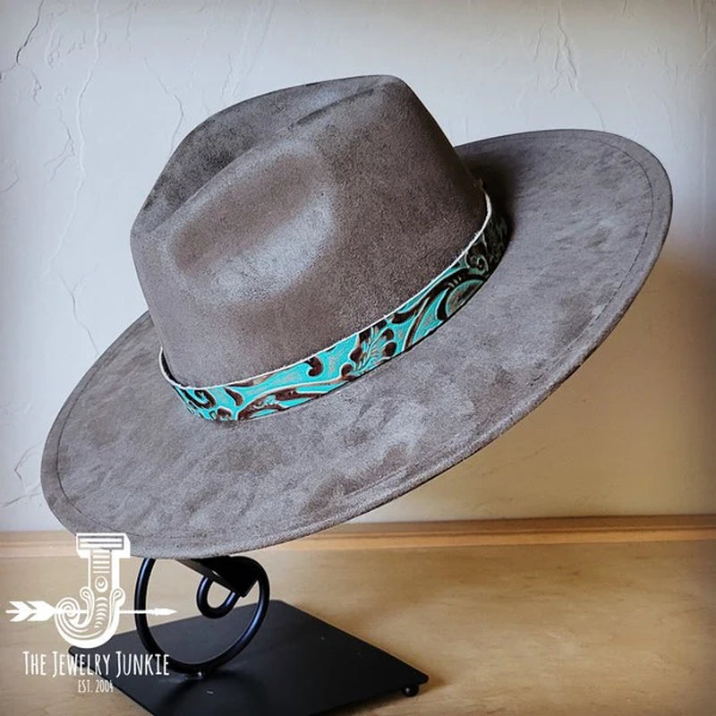 Cowboy Turquoisewestern Leather Band W/ Choice Hat