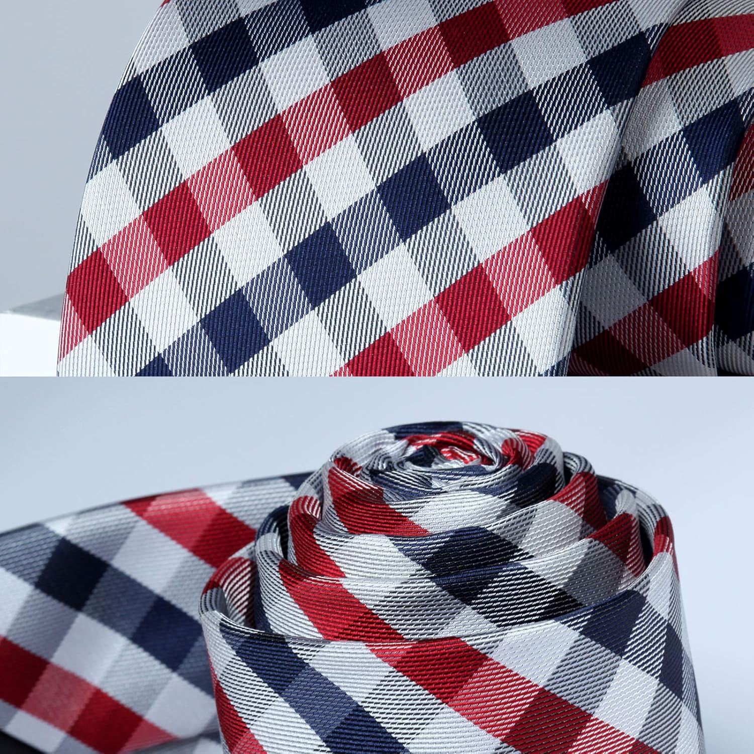 Mens Ties and Pocket Square Set Business Elegant Ties for Men Classic Lot 3 Pcs Wedding Party Neckties & Handkerchief