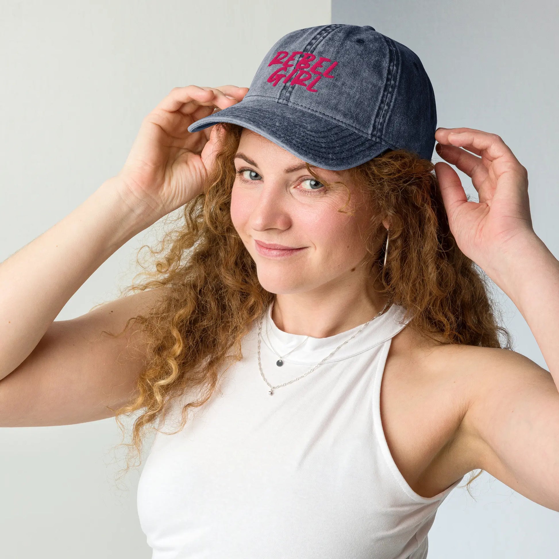Vintage Cap REBEL GIRL Vintage Cotton Twill Cap