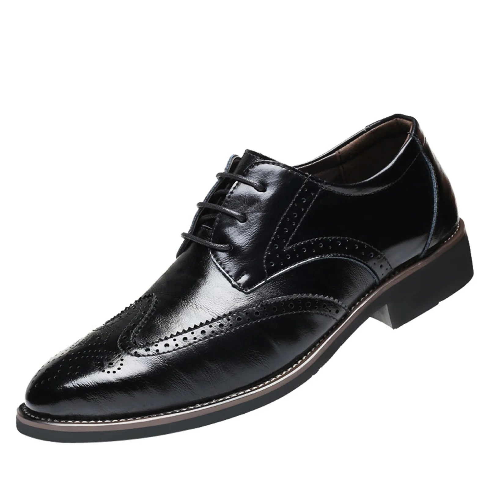 Classical Style Men'S Breathable Hollow Business Casual Pointed Shoes Mens Leather on Shoes for Women Shoes Men Casual Loafer Leather Mens Leather Dress Shoes 10 Mens Work Shoes