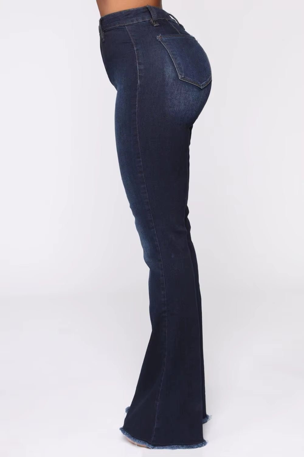 2020 Hot Sale Woman Denim Flare Pants High Waist Slim Stretch Jeans Casual Bootcut Jeans Top Quality Wholesale Price