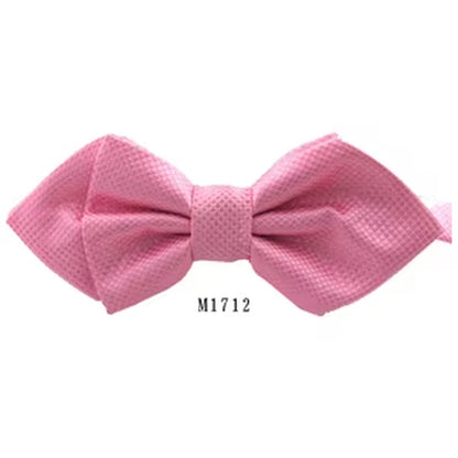 NEW Classic Bowtie Fashion Neckwear Adjustable Men Bow Tie for Wedding Solid Color Polyester Suits Bowties for Men
