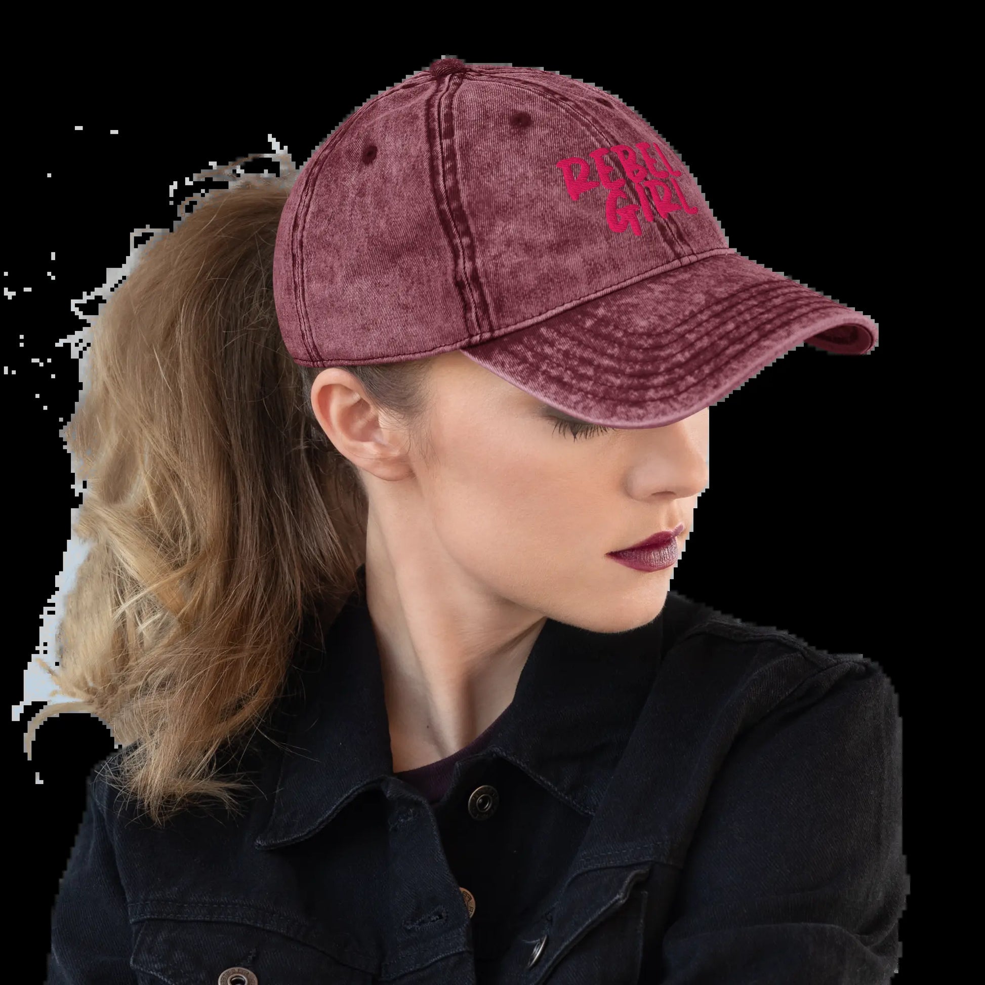 Vintage Cap REBEL GIRL Vintage Cotton Twill Cap