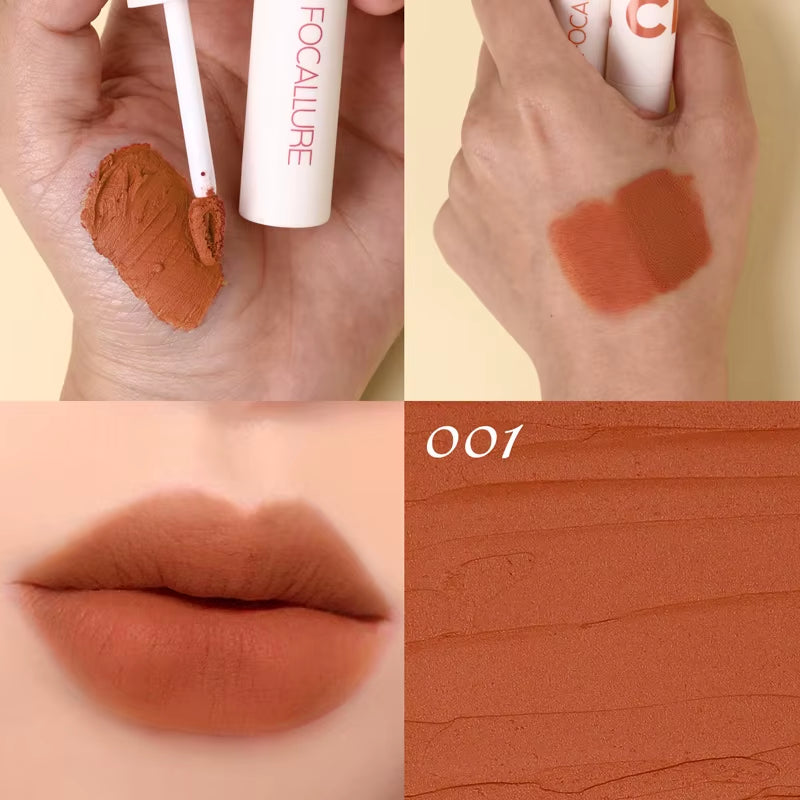 Matte Lipstick Velvet Mist Lip Clay Not Dry Lip Cream 25 Color Nude Lip Stick Waterpoof Lip Cosmetic Makeup Wholesale