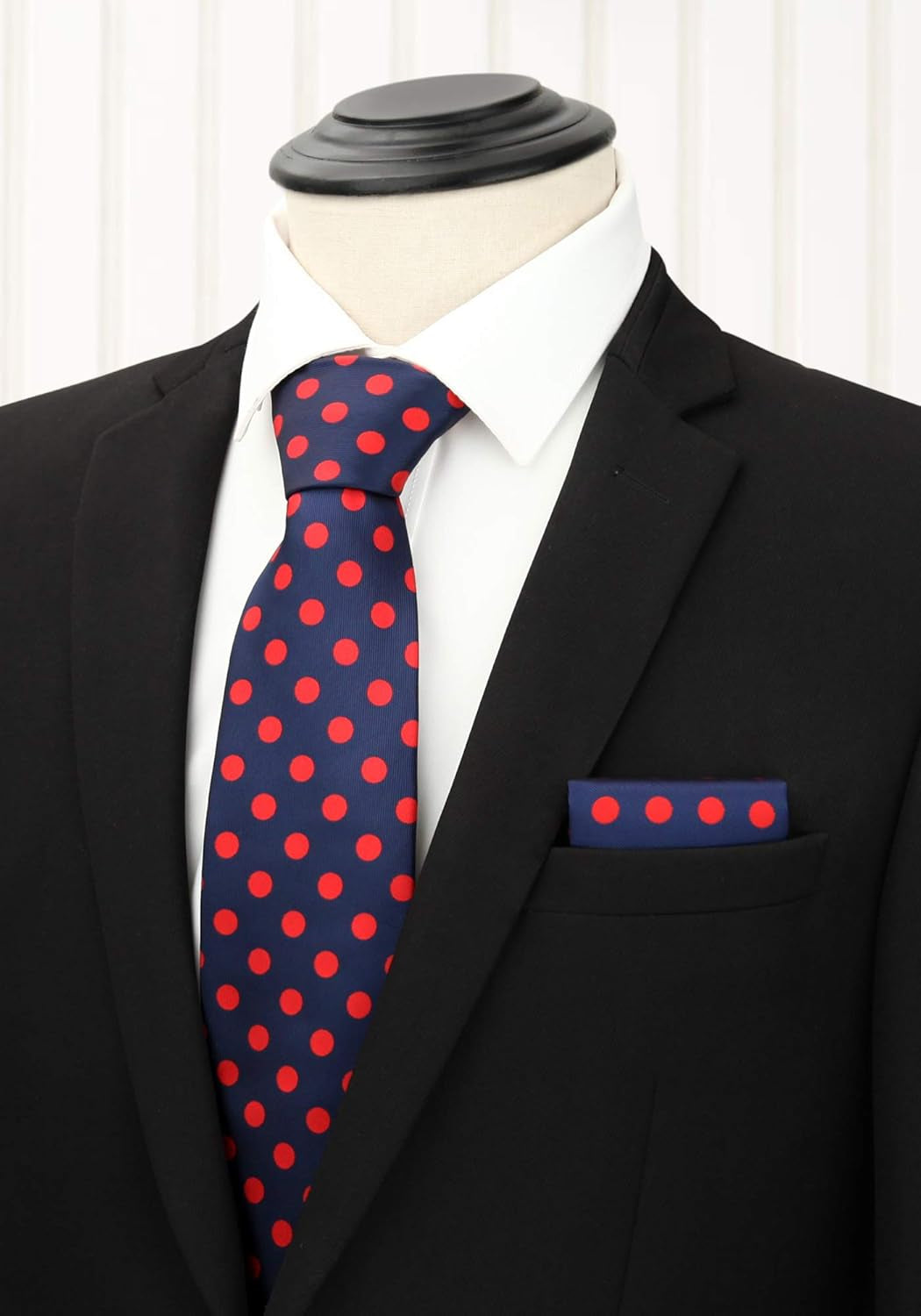 Mens Ties and Pocket Square Set Business Elegant Ties for Men Classic Lot 3 Pcs Wedding Party Neckties & Handkerchief