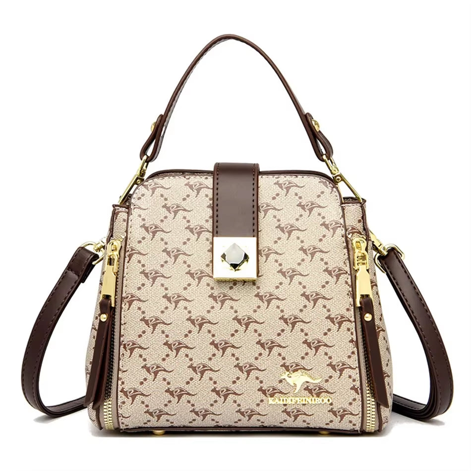 Luxury Genuine Brand Handbags Women'S Bags Designer Handle Bags High Quality Shoulder Messenger Bags Fashion Leather Sac a Main