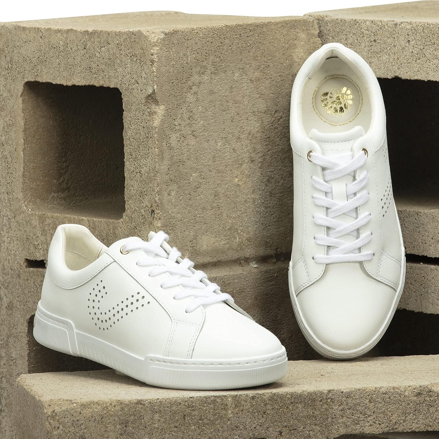 Women'S Fashion Sneakers – Genuine Leather Casual Shoes, Comfortable Cushioned Insole, TPR Rubber Sole, Stylish Lifestyle, Lightweight and Durable Travel Sneakers