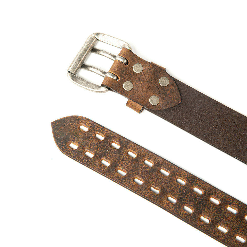 Men’S Top Grain Leather Belts for Men Genuine Solid Belt Workmen 1.5Inch Width