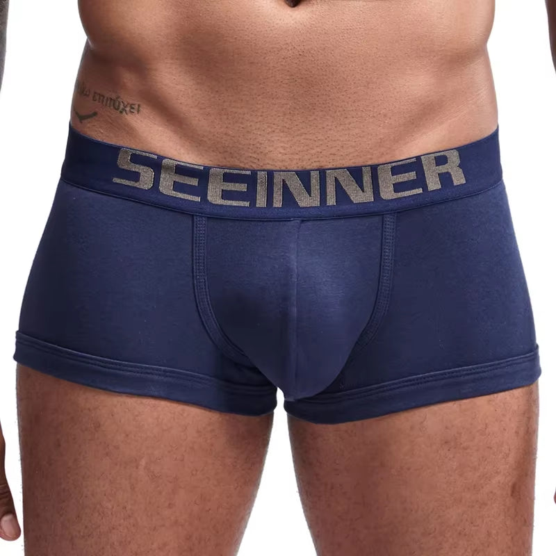 Men Underwear Boxer Shorts Cotton Soft Cueca Masculina Boxers Homme Calzoncillos Underpants