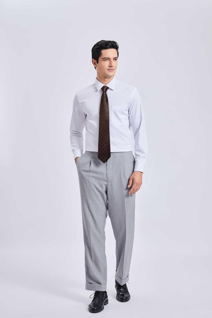 Plaid Checkered Tie Handkerchief Woven Classic Formal Men'S Necktie & Pocket Square Set
