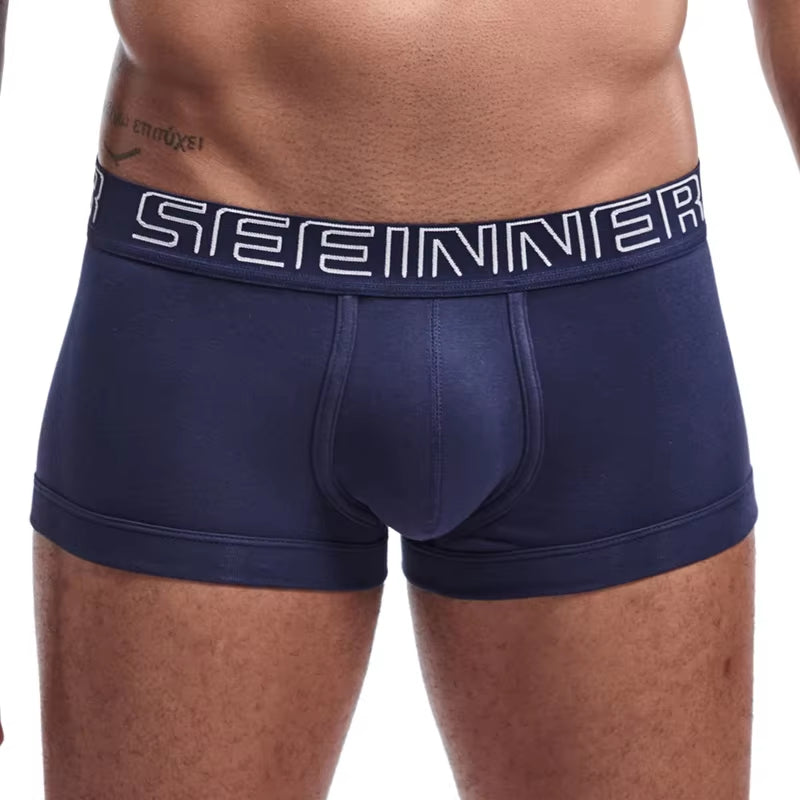 Men Underwear Boxer Shorts Cotton Soft Cueca Masculina Boxers Homme Calzoncillos Underpants