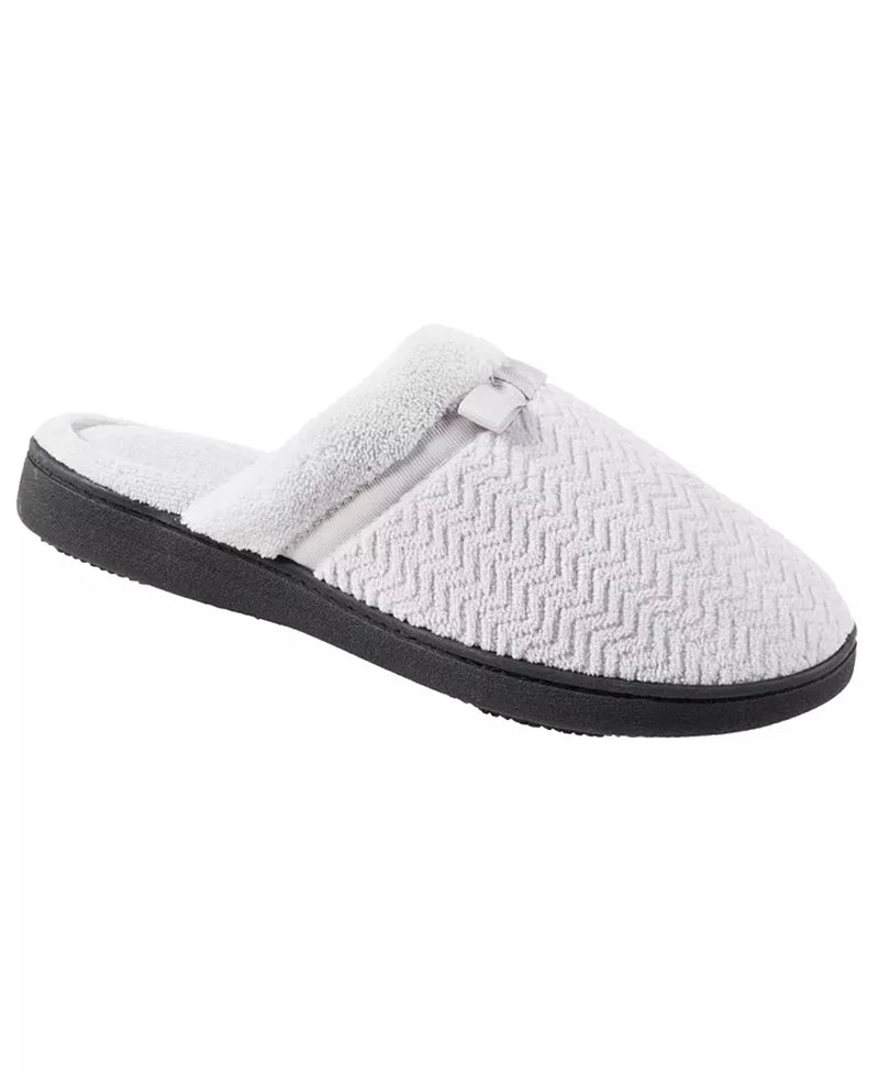 Isotoner Women'S Chevron Microterry Clog Slippers, Online Only