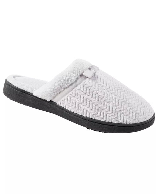 Isotoner Women'S Chevron Microterry Clog Slippers, Online Only