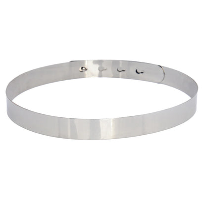Female Leather Belt Women Silver Buckle Women Skinny Metal Belts Women Slim Fit Metal Chain Belts Gold Silver Thin Stretch Metal Fashion Dress Belts Belts for Women Western Style Black