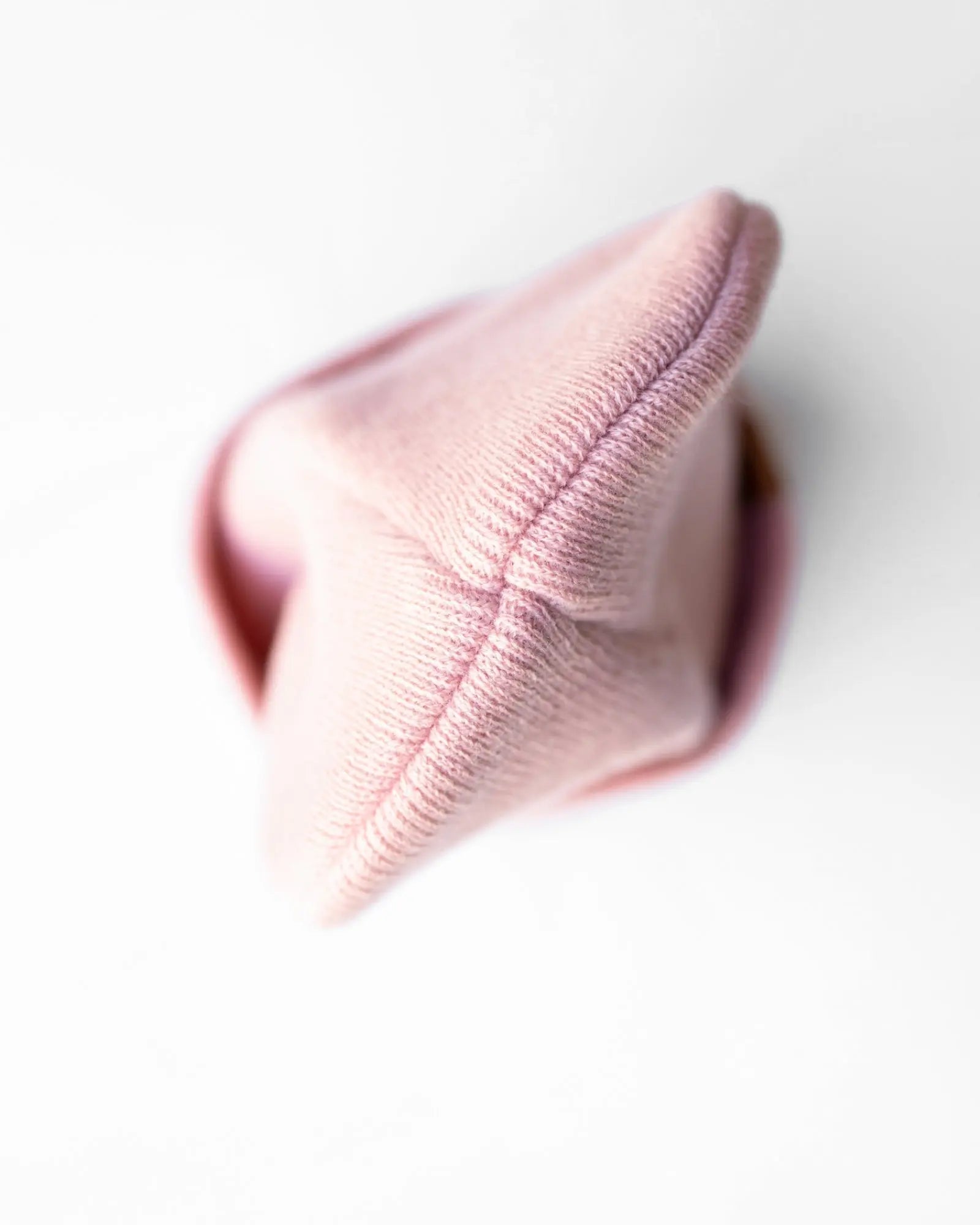 HAAKWEAR Knit Cuffed Classic Beanie / Hat - Pearl Pink, Made in USA