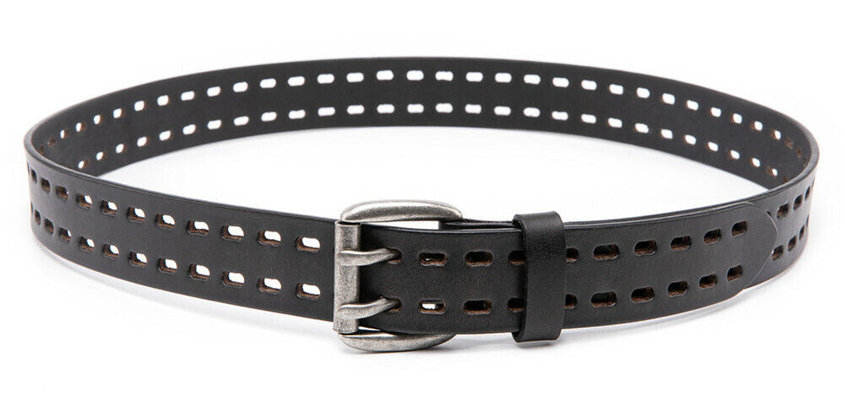 Men’S Top Grain Leather Belts for Men Genuine Solid Belt Workmen 1.5Inch Width