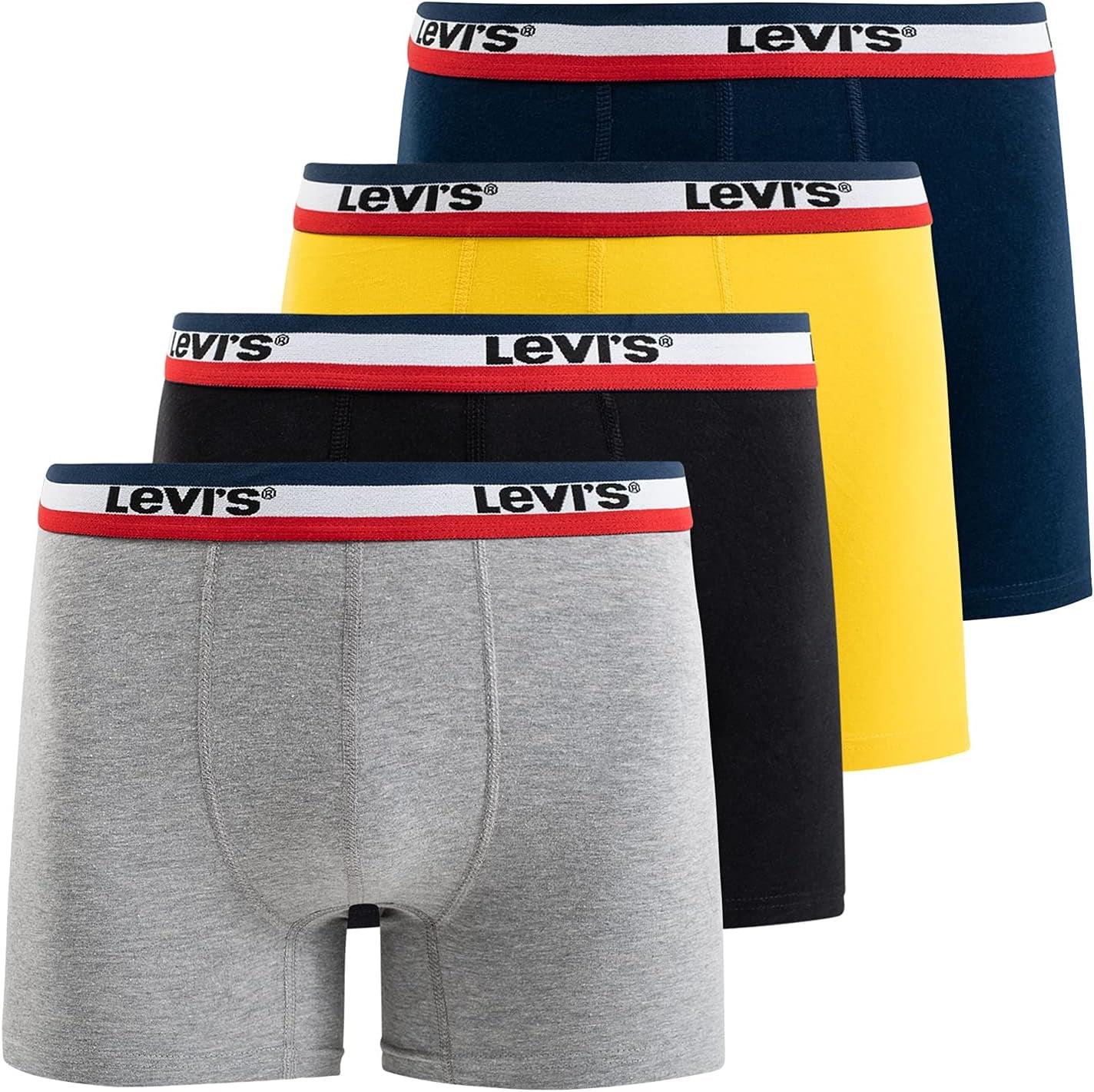 Mens Boxer Briefs Breathable Stretch Underwear 4 Pack