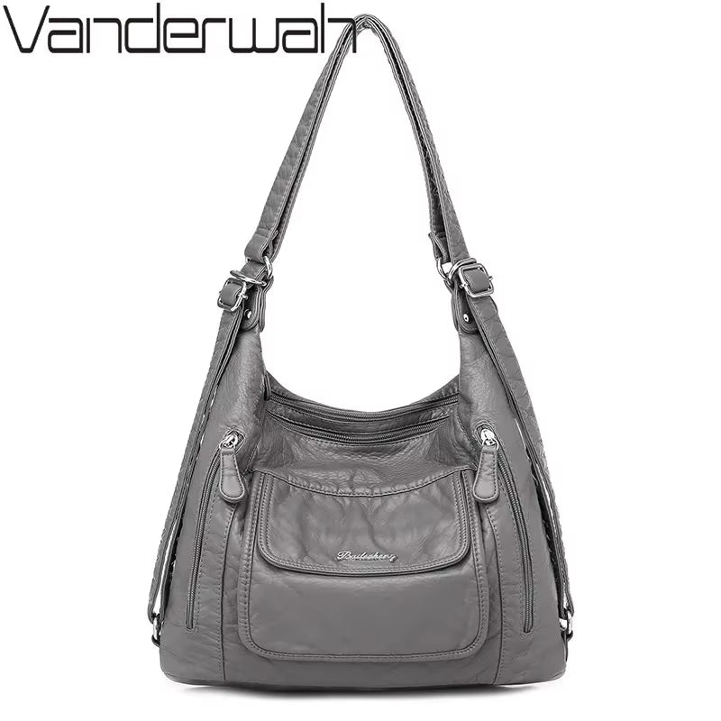Genuine Leather Handbags Multifunction Casual Tote Bag Bagpack Mochilas Bags for Women Shoulder Bags Ladies Hand Bag Bolsas